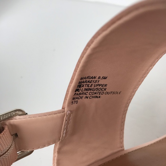 Steve Madden Woven Wedge Sandal Pink Satin Straps - Picture 5 of 16